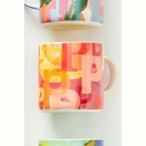 Anthropologie / Lottie Monogram Mug “P”